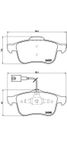 Brembo P 23 103 Колодки тормозные дисковые | перед | - 1