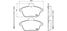 Brembo P 61 046 Колодки тормозные дисковые | перед | - 1