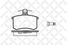 Stellox 146 020-SX Колодки дисковые з. Audi 80/90/100/a4/a6 | зад | - 2