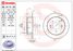 Brembo 08.A114.21 Диск тормозной UV Coated | зад | - 2