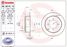 Brembo 08.8316.11 Диск тормозной UV Coated | зад | - 1