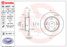 Brembo 08.A327.11 Диск тормозной UV Coated | зад | - 2