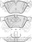 NIBK PN0513 Колодки тормозные дисковые | перед | - 1