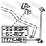 Febest HSB-REFL Втулка стабилизатора | перед лев | - 2
