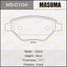 Masuma MS-0104 Колодки тормозные дисковые | перед | - 1