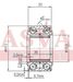 Asva DAC38640036-33 Подшипник ступицы колеса (комплект) | зад | - 2