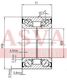 Asva DAC508900051 Подшипник ступицы колеса (комплект) | зад | - 2