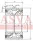 Asva DAC40740042 Снят с производства Подшипник ступицы колеса (комплект) | зад лев | - 2