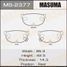 Masuma MS2377 Колодки тормозные дисковые | зад | - 1