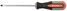 Ombra 750410 Отвертка стержневая шлицевая round grip, SL4x100 мм - 1