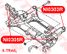 VTR NI0303R Сайлентблок подрамника передней подвески, задний - 3