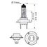 Philips 12972WHVB1 Снят с производства Лампа галогеновая H7 WhiteVision +60% 3700k 12V 55W PX26d B1 - 4