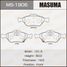 Masuma MS1906 Колодки тормозные дисковые | перед | - 1