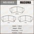 Masuma MS5563 Колодки тормозные передние - 1
