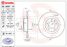 Brembo 08.9367.11 Диск тормозной | зад | - 2