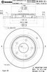 Brembo 08.N123.11 Диск тормозной UV Coated | зад | - 1