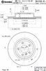 Brembo 09.R122.11 Диск тормозной | зад | - 1