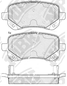 NIBK PN53002 Колодки тормозные дисковые | зад | - 1