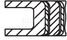 Mahle 031 86 N0 Колец поршневых комплект - 3