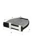 Hengst E2954LC03 Фильтр салона угольный - 2