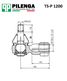 Pilenga TS-P 1200 Рулевой наконечник |перед, прав | - 2