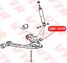 VTR GM1101R Сайлентблок амортизатора передней подвески - 2