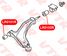 VTR LR0101RP Полиуретановый сайлентблок рычага передней подвески, передний - 2