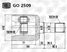 Trialli GO 2509 Шрус внутр. лев. для а/м Mazda 6 (02-) | перед лев | - 1