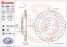 Brembo 09.A961.21 Диск тормозной UV Coated | зад | - 1
