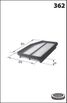 MECAFILTER ELP9422 Фильтр воздушный - 1