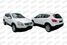 Prasco DS7107414 накладка зеркала левая! грунт./ Nissan Qashqai (j10) 06-10 - 1