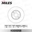 Miles K000058 Диск тормозной nissan micra 03-/note 06-/renault megane 03-/clio 05- перед.вент. - 1