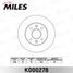 Miles K000278 Диск тормозной renault logan/clio/megane/sandero передний не вент.D=238мм. - 1