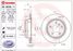 Brembo 09.B338.11 Диск тормозной UV Coated | зад | - 1