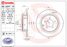 Brembo 08.C247.11 Диск тормозной UV Coated | зад | - 2