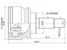 SAT BM-53 Шрус наружний BMW X5 E53 31 60 7 565 313 - 2