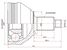 SAT VW-212 Шрус наружный VAG polo 02-/fabia 11-15/rapid 13-15/ibiza 02- | перед лев | - 1
