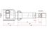 SAT RN-635 Шрус внутренний RH renault fluence 10- 1,6 мкпп - 2