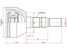SAT OP-012 Шрус наружний opel astra h 04-10/zafira b 05-11 | перед | - 2