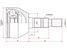SAT OP-013 Шрус наружний opel astra h 04-10/astra j 10-/zafira b 05-11 | перед | - 2