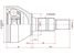 SAT OP-014 Шрус наружний opel astra h 04-10/astra j 10-/zafira b 05-11/vectra c 02-08 - 2