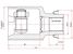 SAT MZ-073 Шрус внутренний RH mazda 3 BL акпп 1,6 - 1