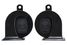 Hella 3FH940800821 Звук. сигнал 24V tc16 (72w, 410/510 Hz, 112dB) рожок черный - 2