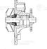 Luzar LWP 20Z6 Насос водяной для а/м Peugeot 308 (07-)/Citroen C4 (10-) 1.4i/1.6i - 4