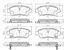SAT ST0446552041 Колодки тормозные FR toyota platz, vitz,probox 00- | перед | - 1
