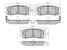SAT ST897035266 Колодки тормозные RR isuzu trooper/opel monterey/great wall hover H3 - 1