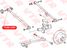 VTR TO0613RP Полиуретановый сайлентблок поперечной тяги задней подвески - 3