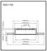 Allied Nippon ADC1152 Диск тормозной | зад | - 1