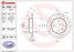 Brembo 08.7626.1X Тормозной диск | зад | - 1