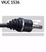 SKF VKJC 1536 Вал - 3